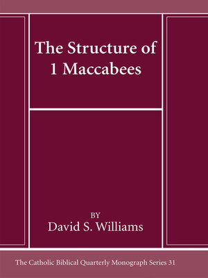 cover image of The Structure of 1 Maccabees